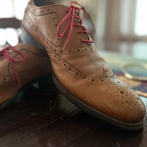 Johnston and Murphy British tan wingtip oxford
